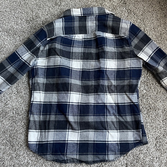 American Eagle Outfitters Blue Heritage Flannel - Picture 4 of 7